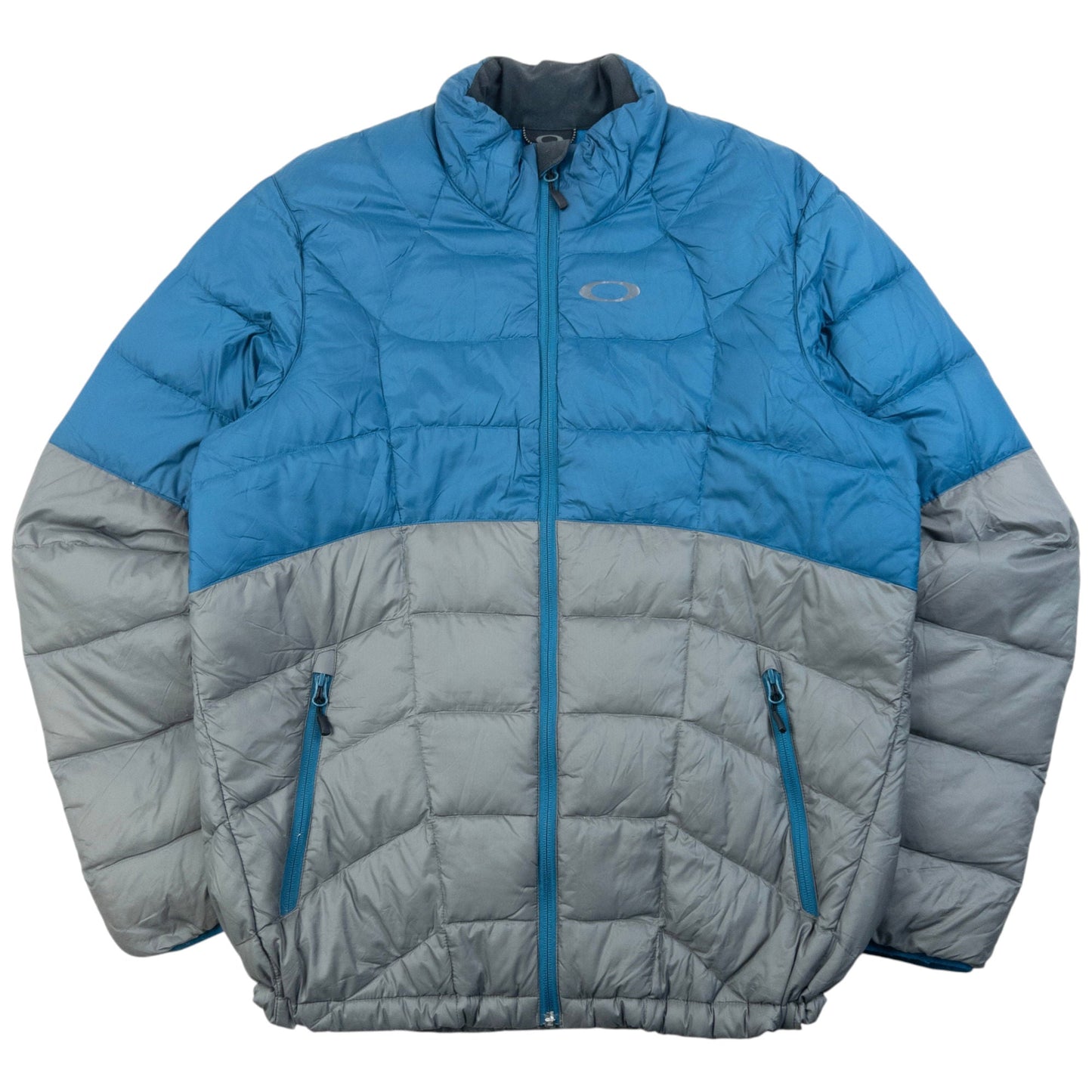 Vintage 2000s Oakley Zip Up Puffer Jacket Size L | Large, Blue