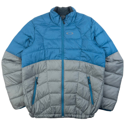 Vintage 2000s Oakley Zip Up Puffer Jacket Size L | Large, Blue