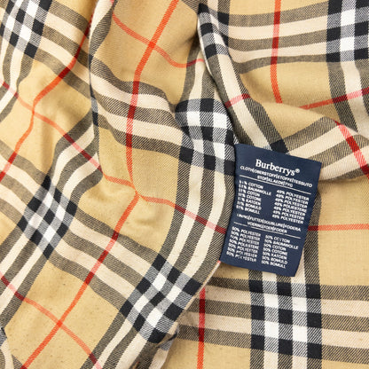 Vintage Burberry Nova Check Lined Trench Jacket Womens Size XL