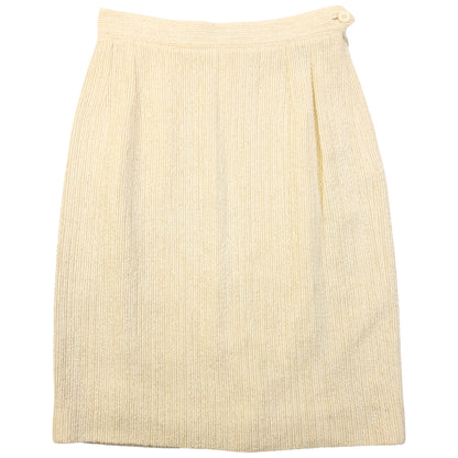 Vintage 90s Gucci By Ribbed Skirt Womens Size W24 | W24, Cream