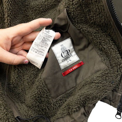 CP Company Fleece Lined Shell Jacket Size L | Large, Green