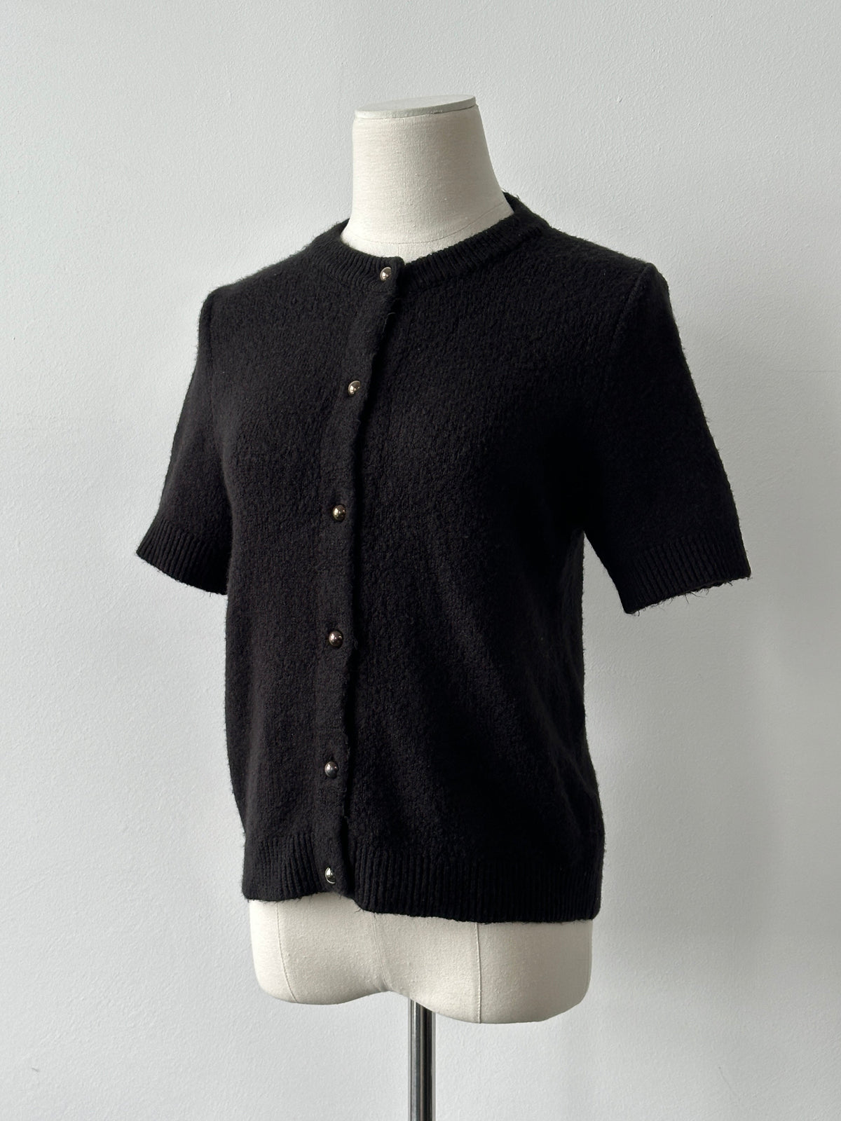Vintage 2000s Short Sleeve Knit Cardigan - S