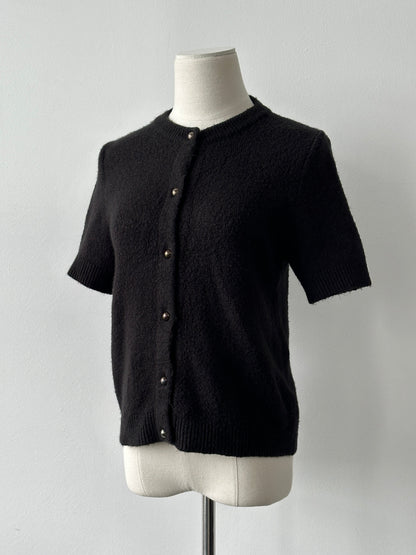 Vintage 2000s Short Sleeve Knit Cardigan - S