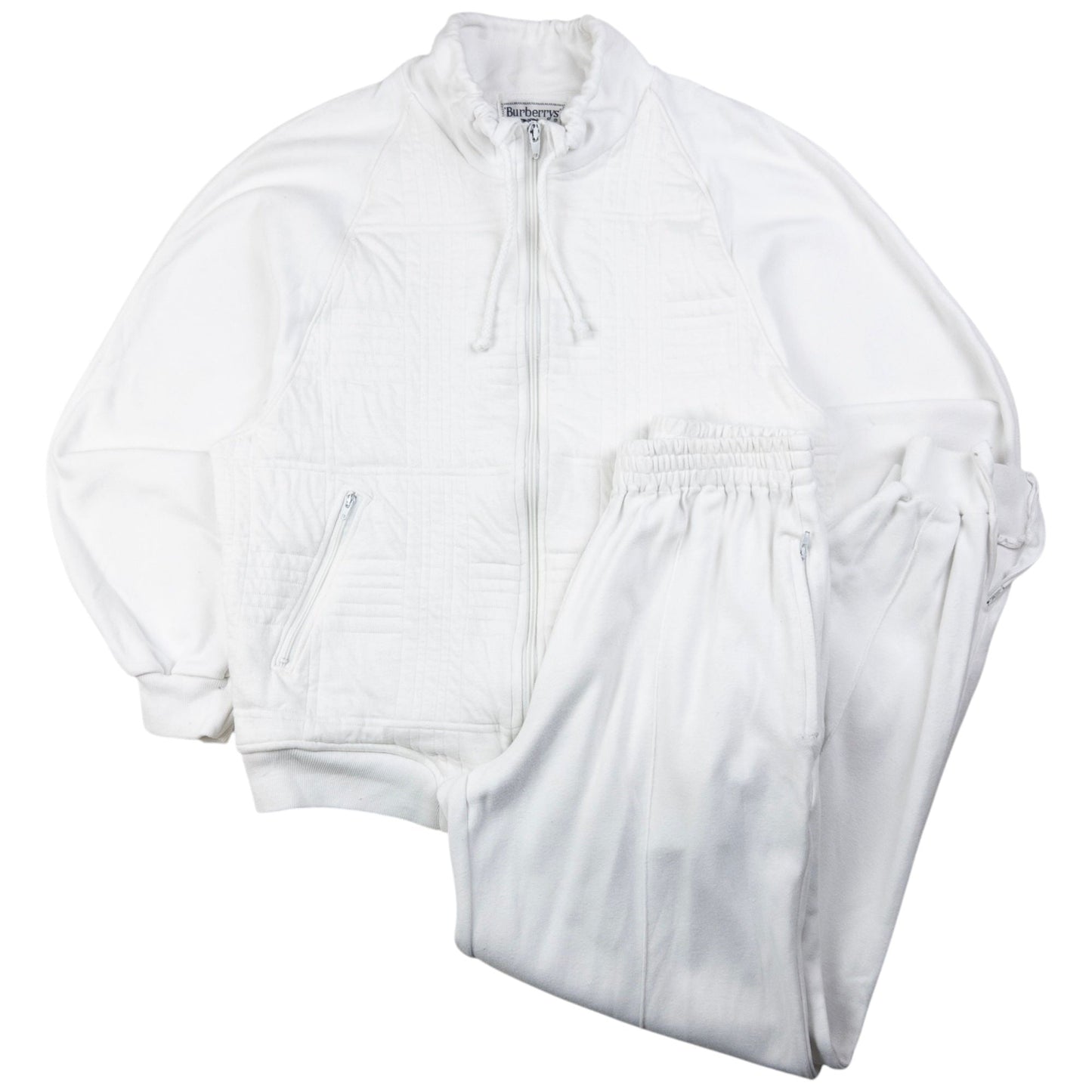 Vintage Burberry Zip Up Sweatshirt & Joggers Matching Set Size S