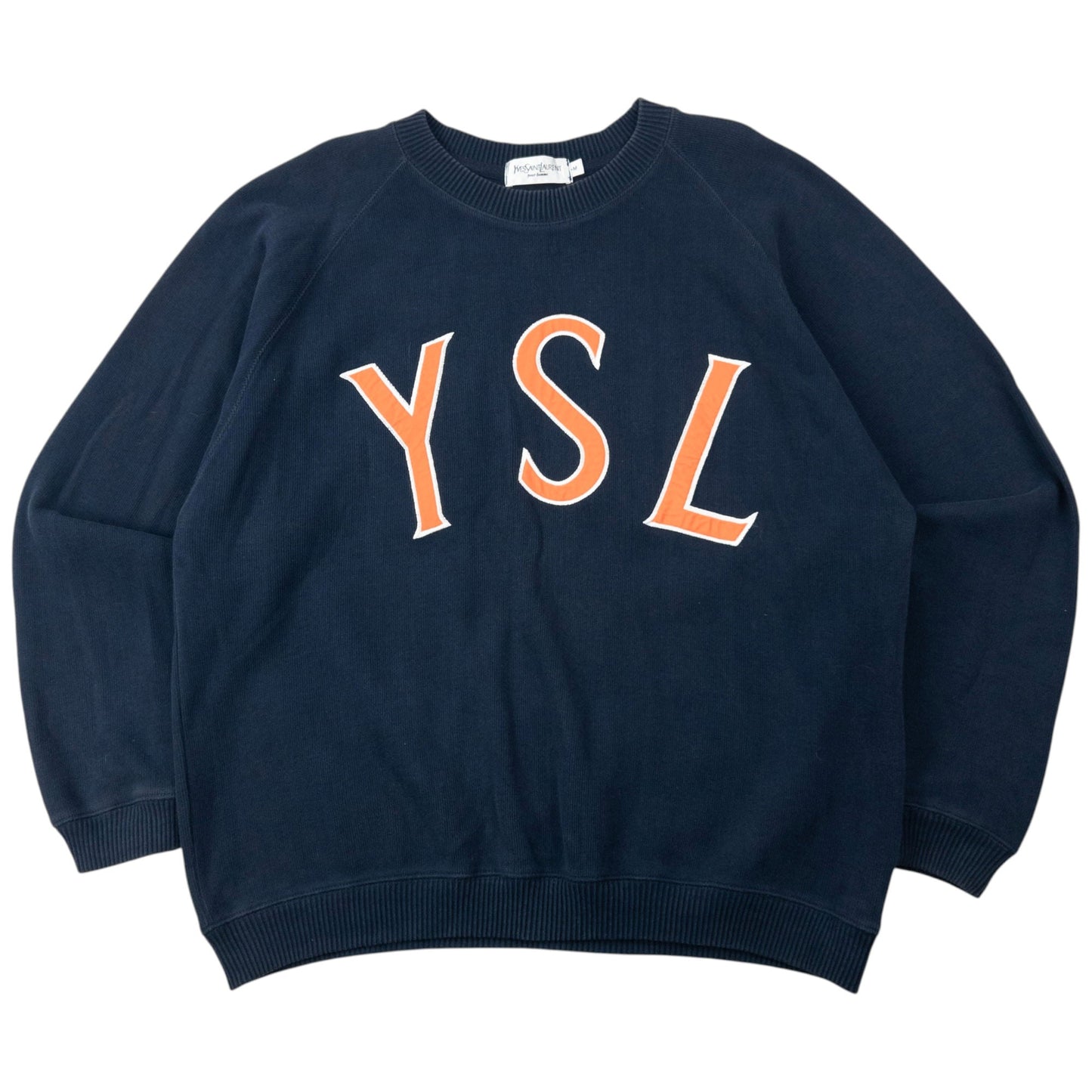 Vintage 2000s YSL Yves Saint Laurent Embroidered Sweatshirt Size M | Medium, Multicoloured