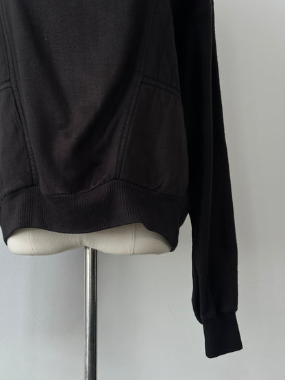 Vintage 1980s Cropped Boxy Roll Neck Jumper - M
