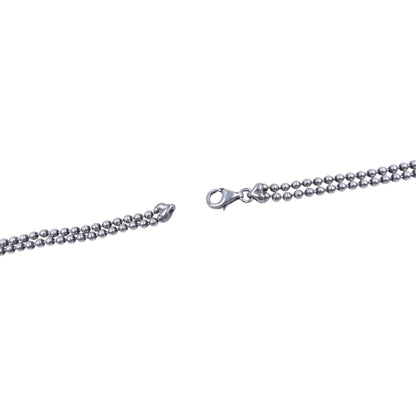 Vintage Gucci Silver Pendent Double-Chain Necklace | O/S, Grey