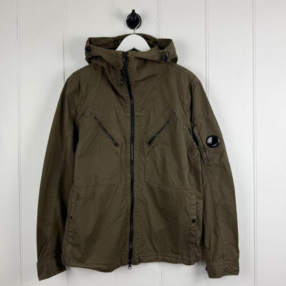 CP Company Cotton Canvas Jacket Olive (L) | Large, Olive