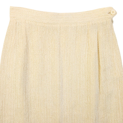 Vintage 90s Gucci By Ribbed Skirt Womens Size W24 | W24, Cream