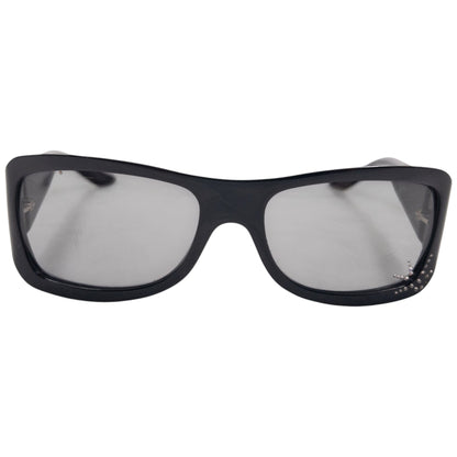 Vintage 2000s Dior Spidior 2 Diamonte Sunglasses | O/S, Black