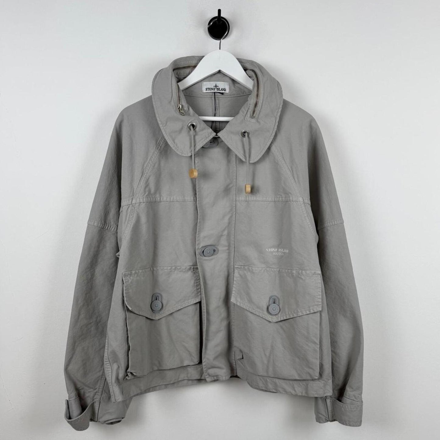 Stone Island Marina N/C Panama-TC Jacket Grey (M) | Medium, Grey