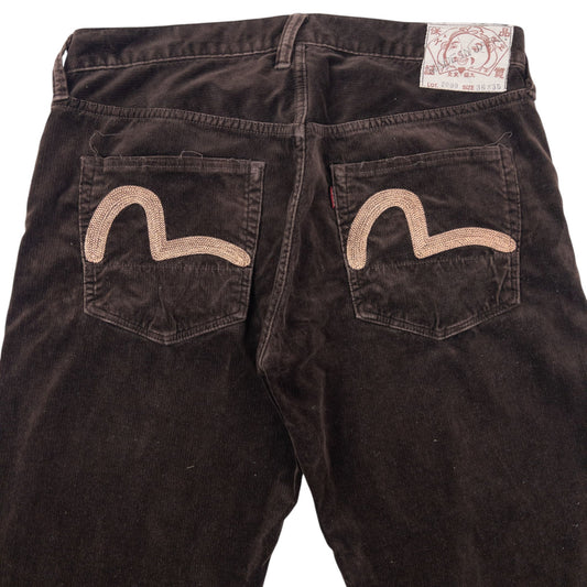 Vintage Evisu Double Gull Embroidered Trousers Size W34