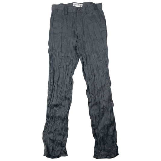 Vintage 90s Issey Miyake Crinkle Textured Trousers Size W29 | W29, Grey