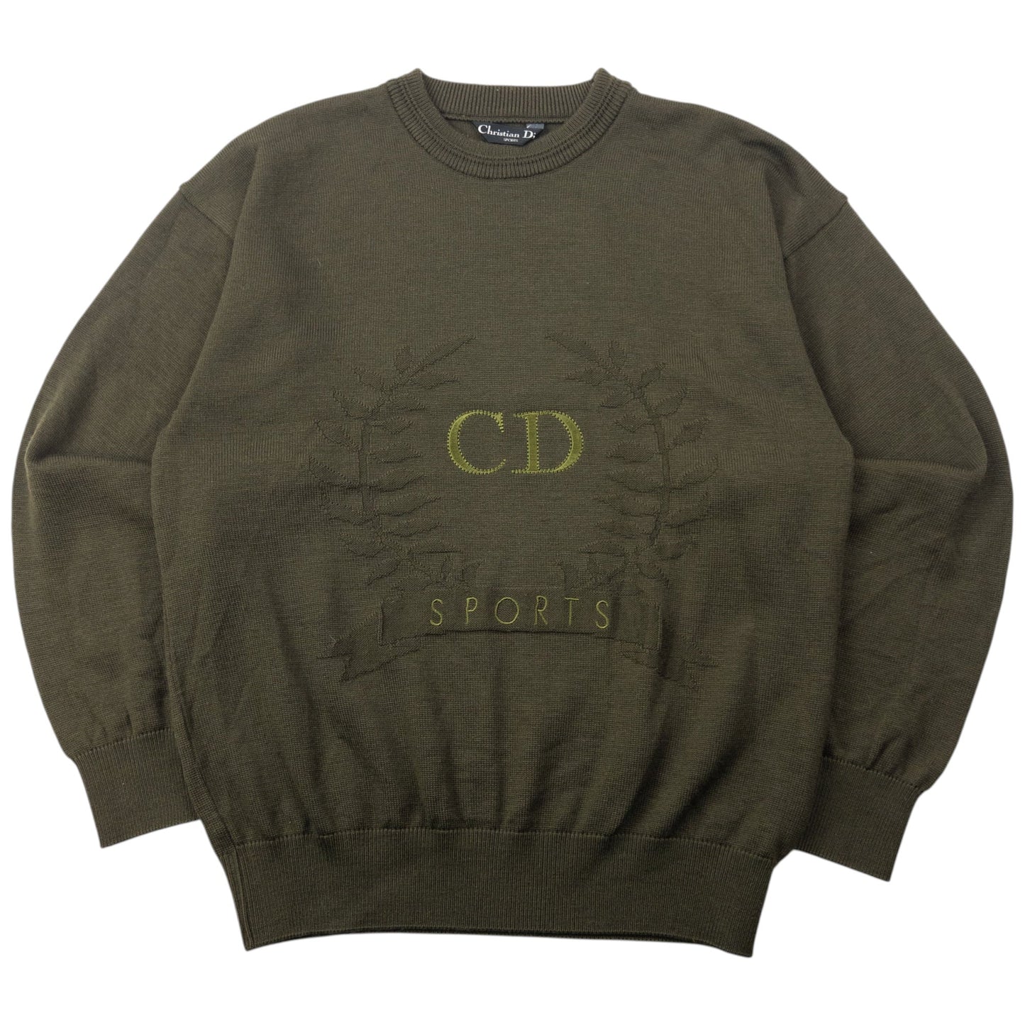 Vintage 90s Dior Sports Embroidered Jumper Size S | Small, Multicoloured