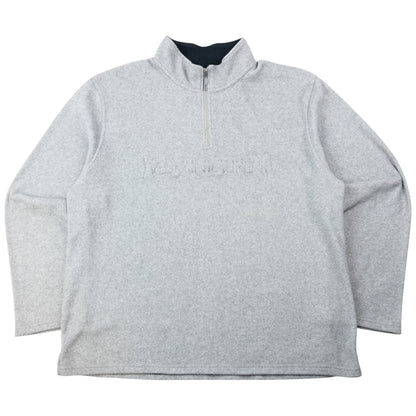 Vintage 2000s YSL Yves Saint Laurent Q Zip Fleece Sweatshirt Size XL | XL, Grey