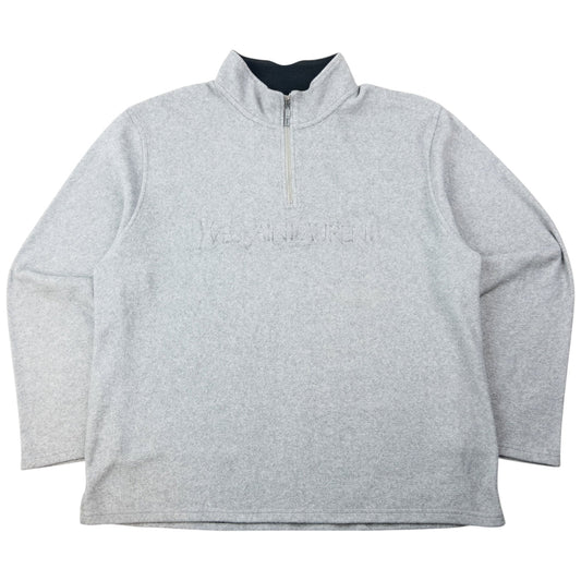 Vintage 2000s YSL Yves Saint Laurent Q Zip Fleece Sweatshirt Size XL | XL, Grey