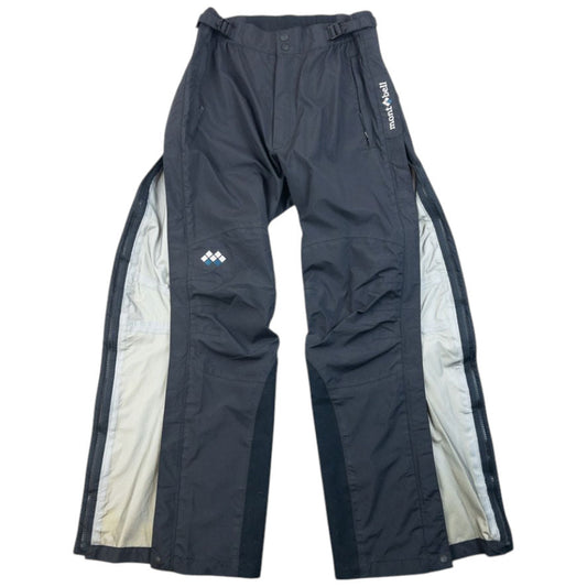 Vintage 2000s Montbell Goretex Full Zip Snowboarding Trousers Size S | Small, Black