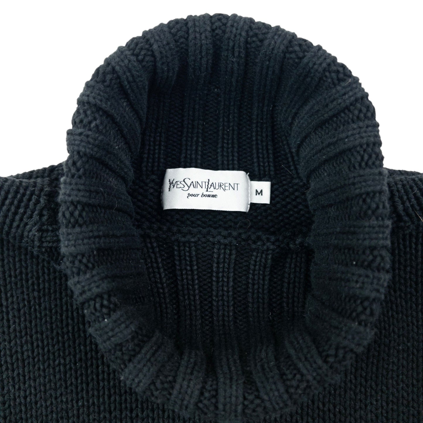 Vintage 2000s YSL Yves Saint Laurent Turtleneck Knit Jumper Size M | Medium, Multicoloured