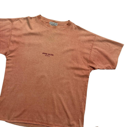 Stone Island S/S 1995 Marina T-Shirt | Large, Coral