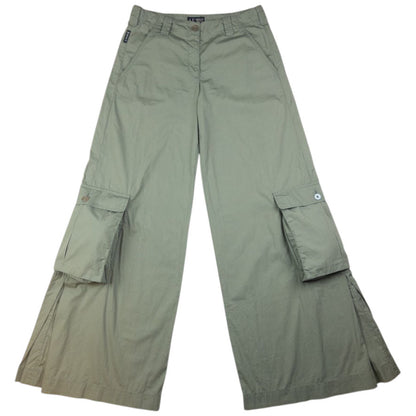 Vintage Armani Jeans Lightweight Wide Cargo Trousers Womens Size W30