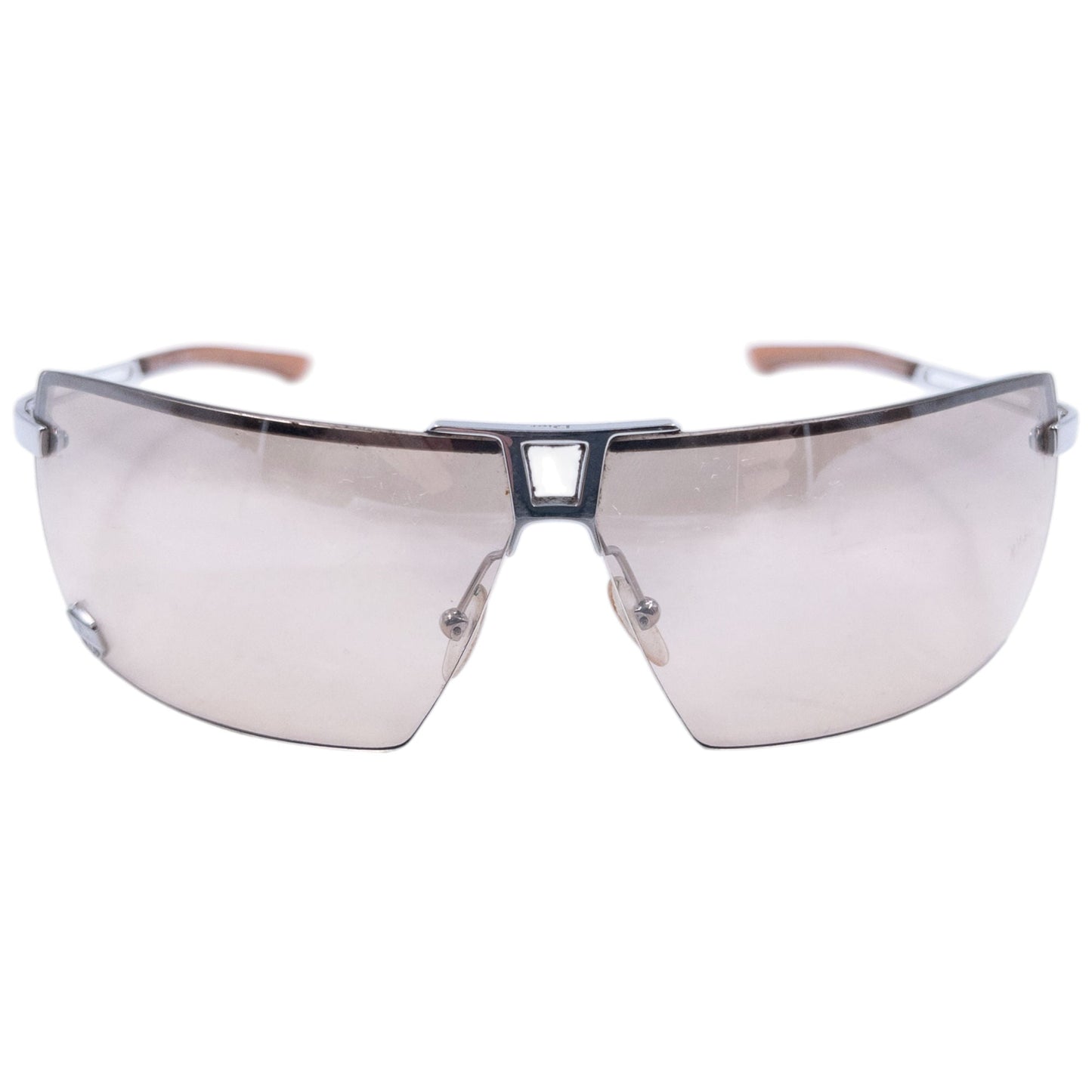 Vintage 2000s Dior By John Galliano Stunt Rimless Sunglasses | O/S, Beige