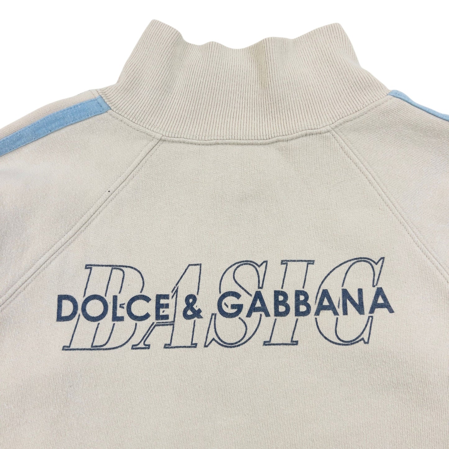Vintage 2000s Dolce & Gabbana Zip Up Sweatshirt Size M | Medium, Cream
