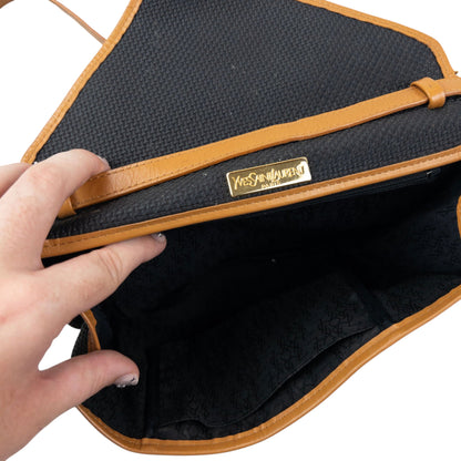 Vintage 80s YSL Yves Saint Laurent Leather Crossbody Bag | O/S, Multicoloured