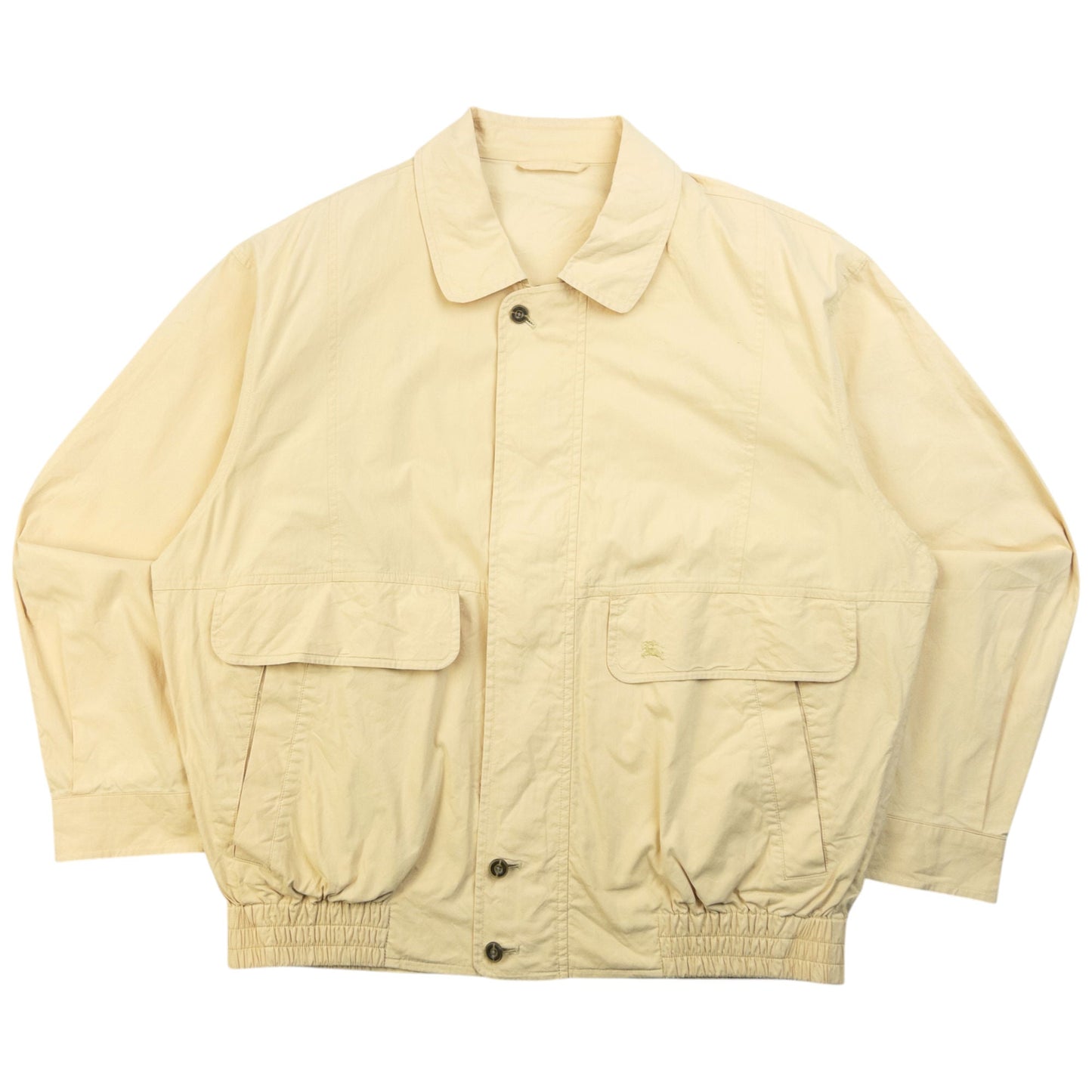 Vintage 90s Burberry Zip Up Jacket Size M | Medium, Yellow