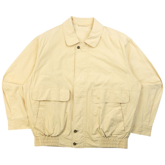 Vintage 90s Burberry Zip Up Jacket Size M | Medium, Yellow