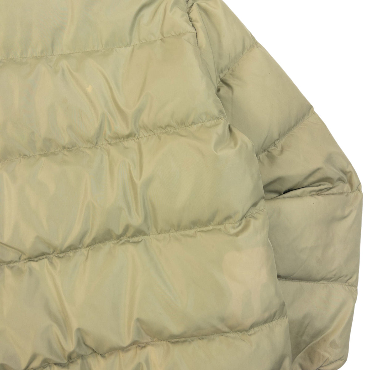 Vintage 90s Armani Jeans Zip Up Puffer Jacket Womens Size L | Large, Green