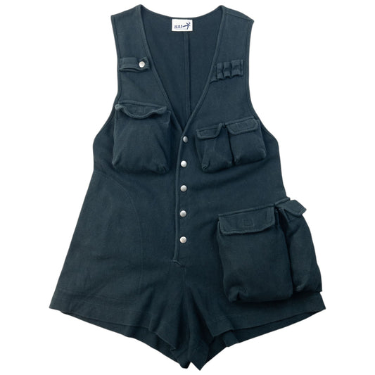 Vintage 90s Hai Sporting Gear By Issey Miyake Cargo Playsuit Womens Size L | Large, Black