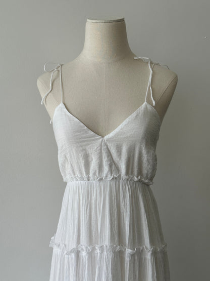 Vintage 2000s Ruffle Floor Length Dress - S