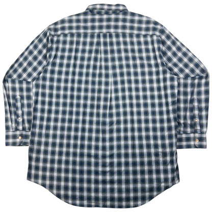 Vintage Burberry Nova Check Long Sleeve Button Up Shirt Size XL