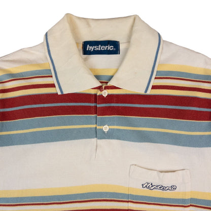 Vintage Hysteric Glamour Striped Polo Shirt Size S