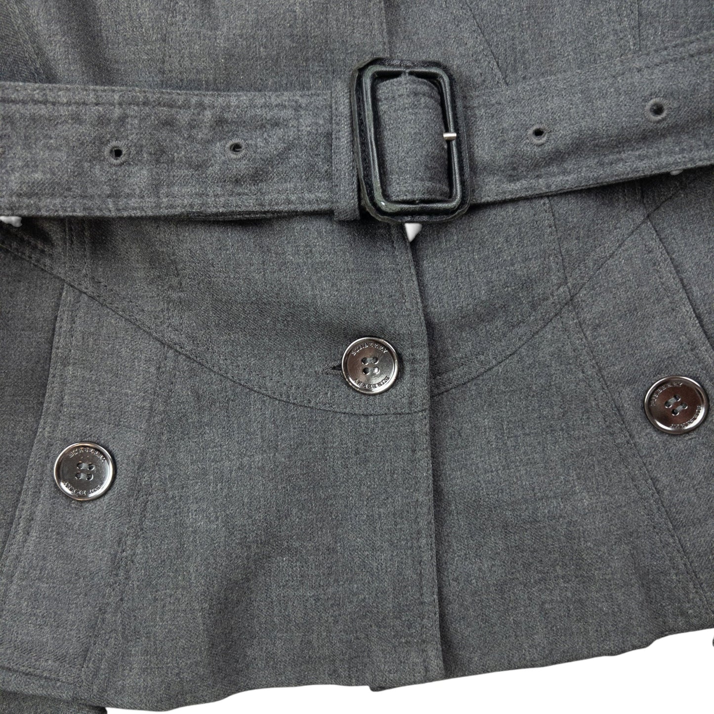 Vintage Burberry Belt Waist Jacket Womens Size S | Small, Grey