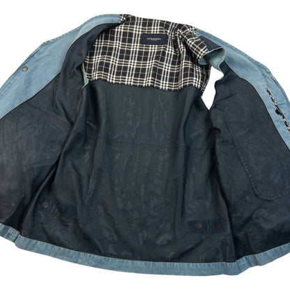 Vintage 2000s Burberry Denim Gilet Cargo Vest Size XS | XS, Blue
