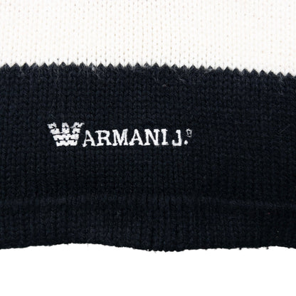 Vintage Armani Jeans Striped Knit Scarf