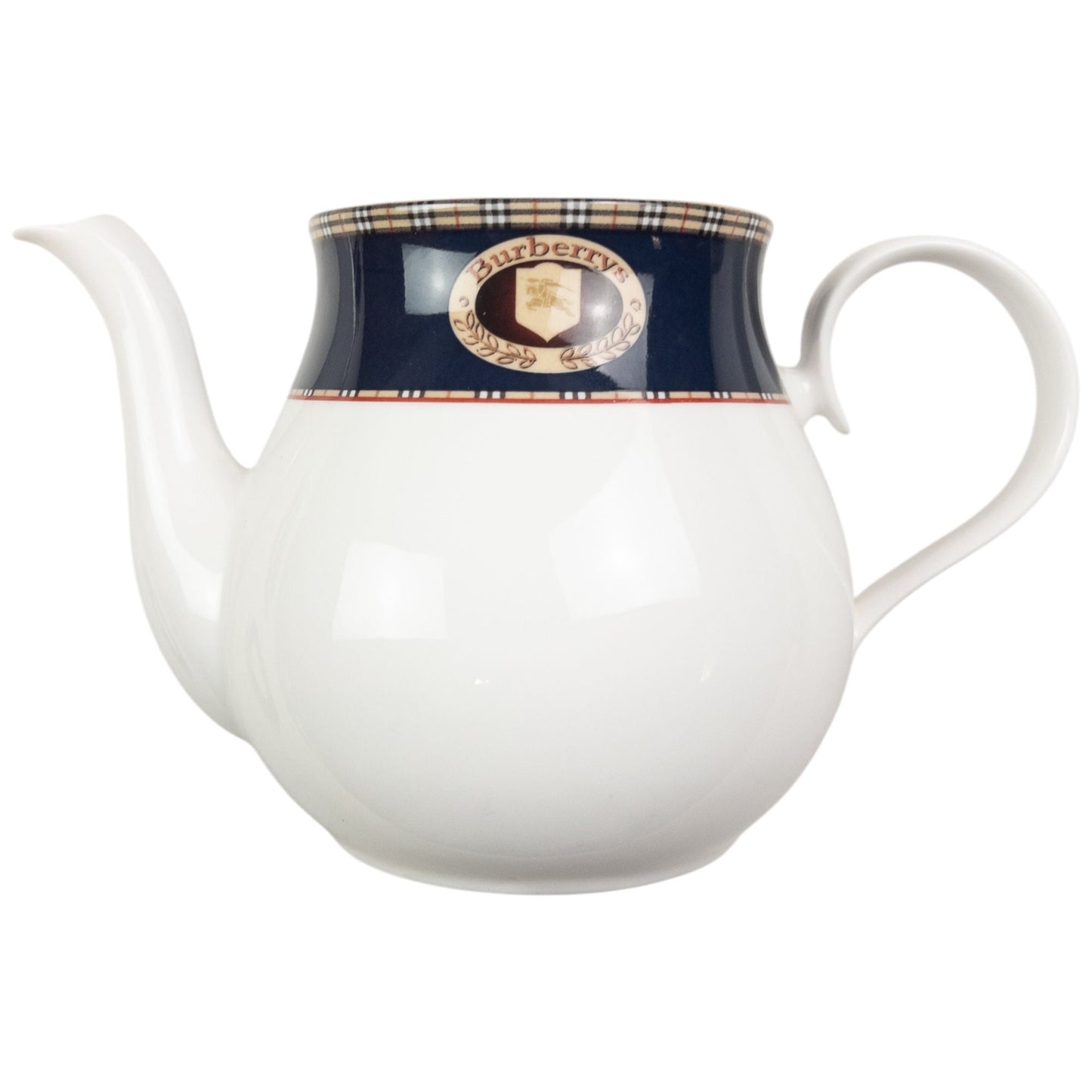 Vintage Burberry Nova Check Fine Bone China Tea Set