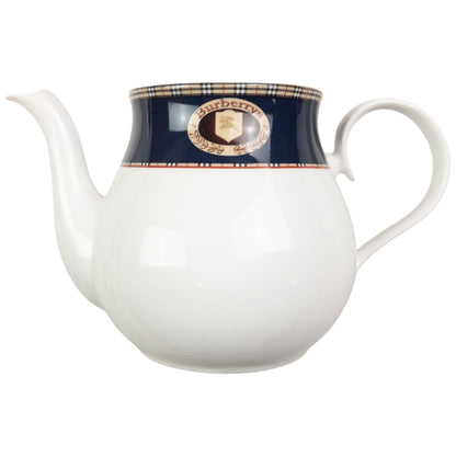 Vintage Burberry Nova Check Fine Bone China Tea Set