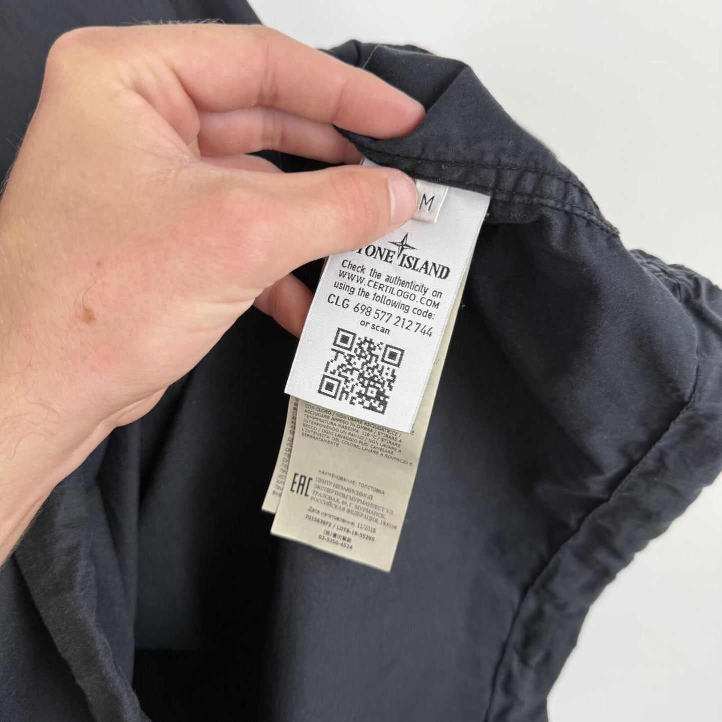 Stone Island Ghost Piece Smock Jacket Black (M) | Medium, Black