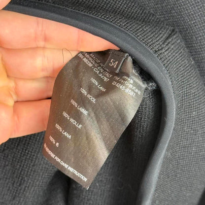 2000's Prada Wool Zip Hoodie Black (L/XL) | Large, Black