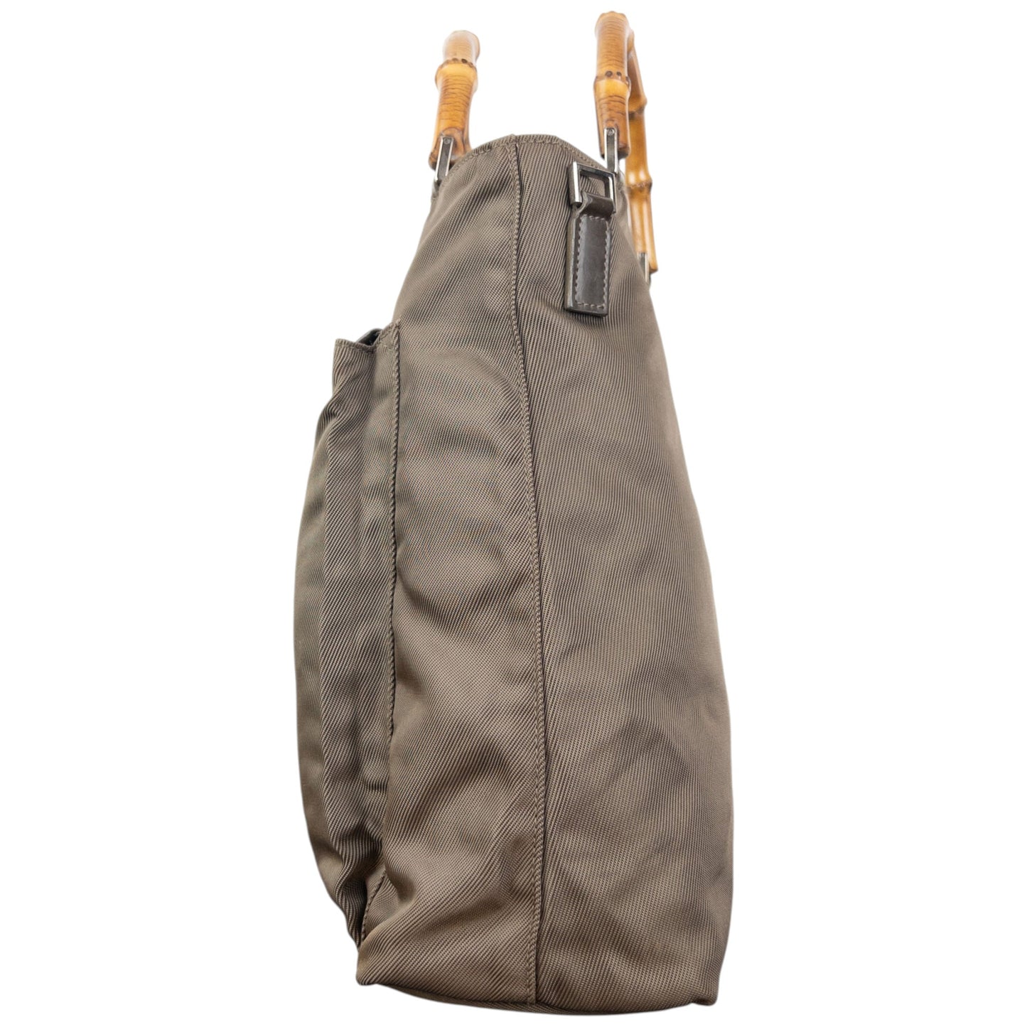 Vintage 90s Gucci Bamboo Handle Handbag | O/S, Multicoloured