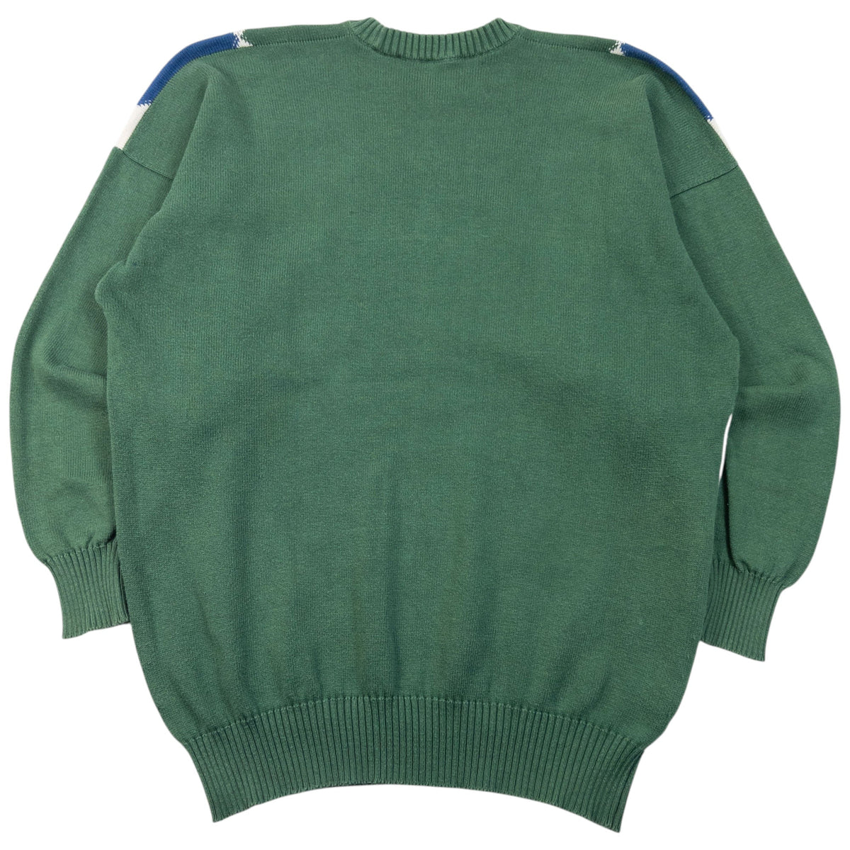 Vintage 90s Burberry Argyle Pattern Jumper Size M | Medium, Green