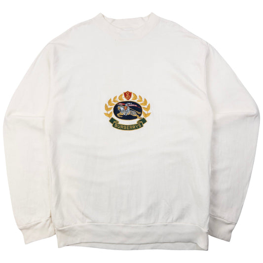 Vintage Burberry Embroidered Sweatshirt Size L
