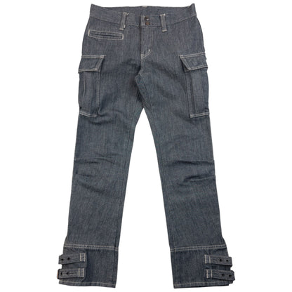 Vintage 90s Hysteric Glamour Buckle Cuff Denim Jeans Size W27 | W27, Grey