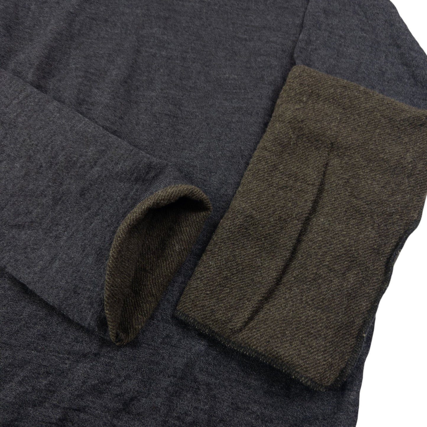 Vintage 90s Yohji Yamamoto Lightweight Roll Sleeve Jumper Size S | Small, Grey