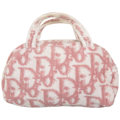 Vintage Dior Monogram Terry Cloth Handbag