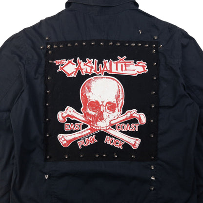 Vintage PPFM The Casualties East Coast Punk Rock Studded Jacket Size S