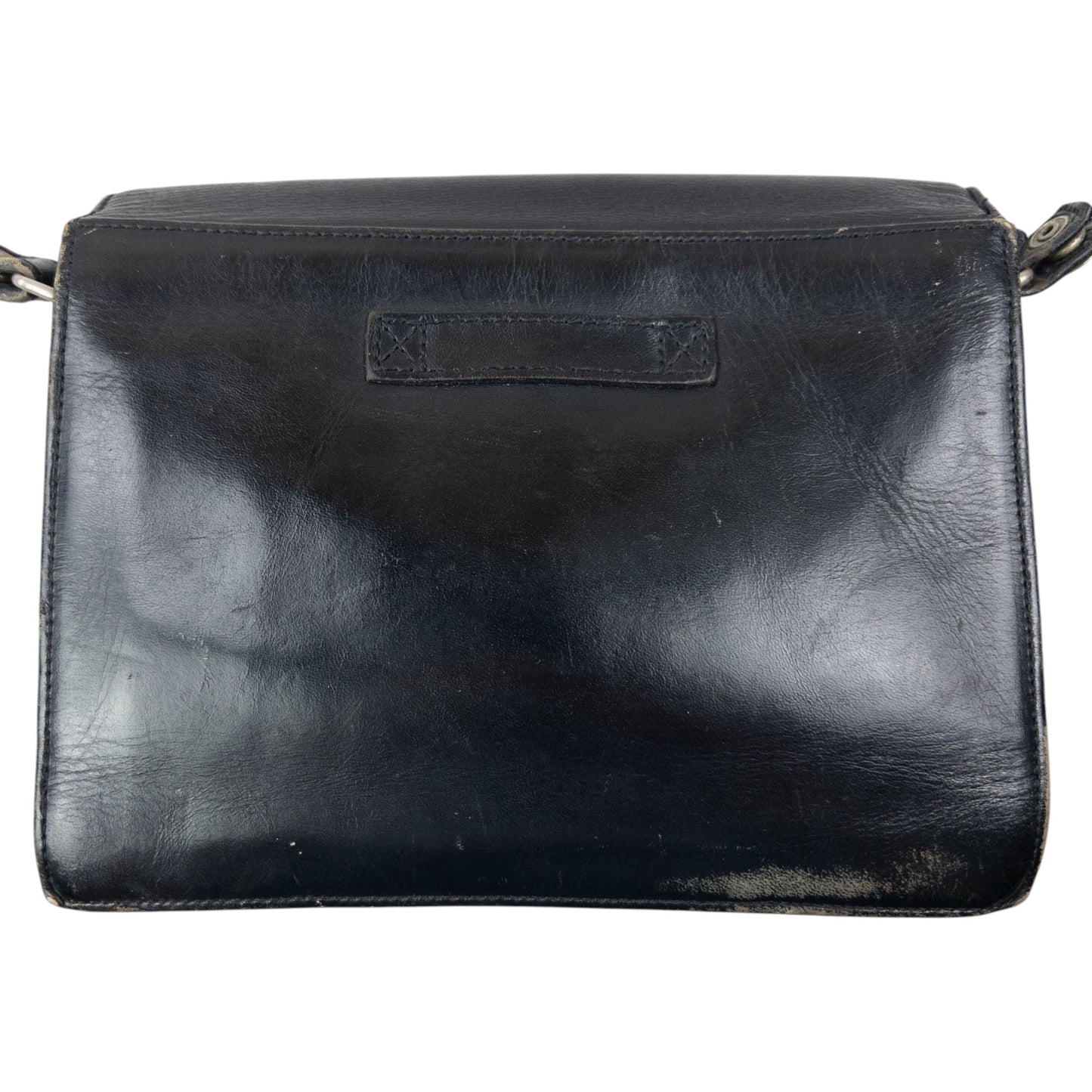 Vintage 2000s Jean Paul Gaultier Embossed Leather Crossbody Bag | O/S, Black