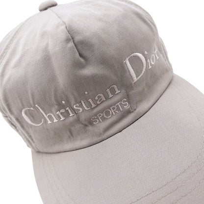 Vintage 90s Dior Sports Embroidered Hat | O/S, Beige